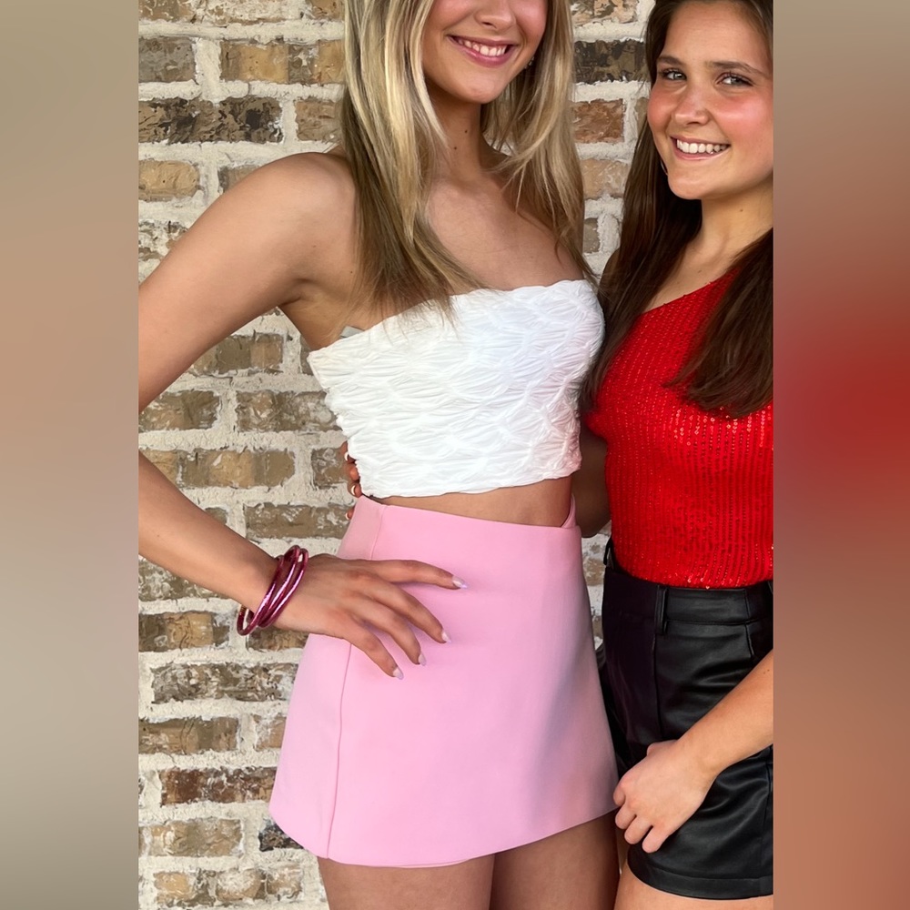 PINK ZARA SKORT!! WORN ONCE!!